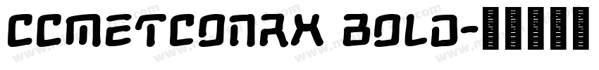 CCMetconRx Bold字体转换